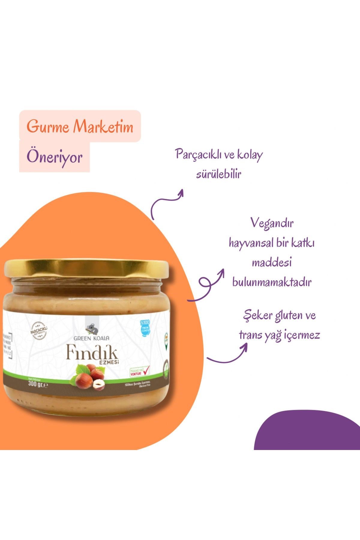 Parçacıklı Fındık Ezmesi 300 gr