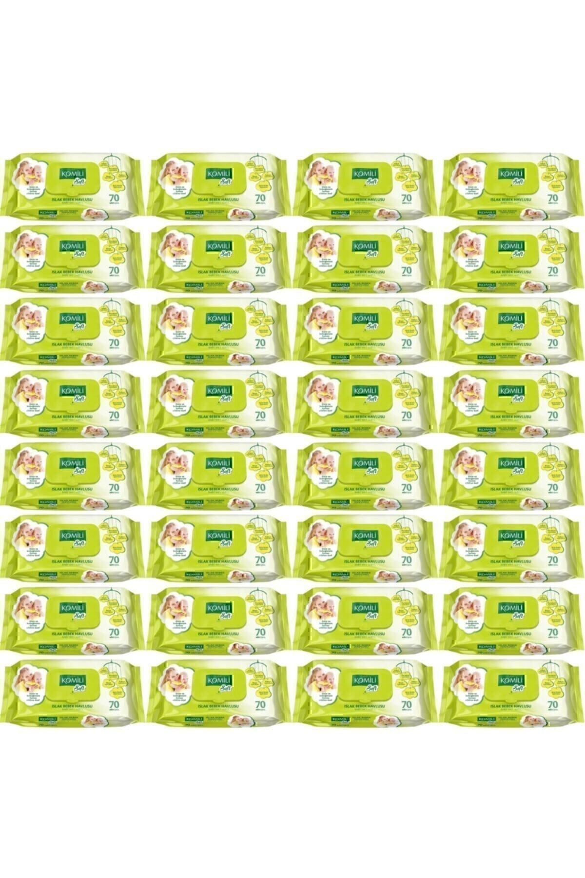 Soft Islak Bebek Havlusu 70 Li 32 Adet