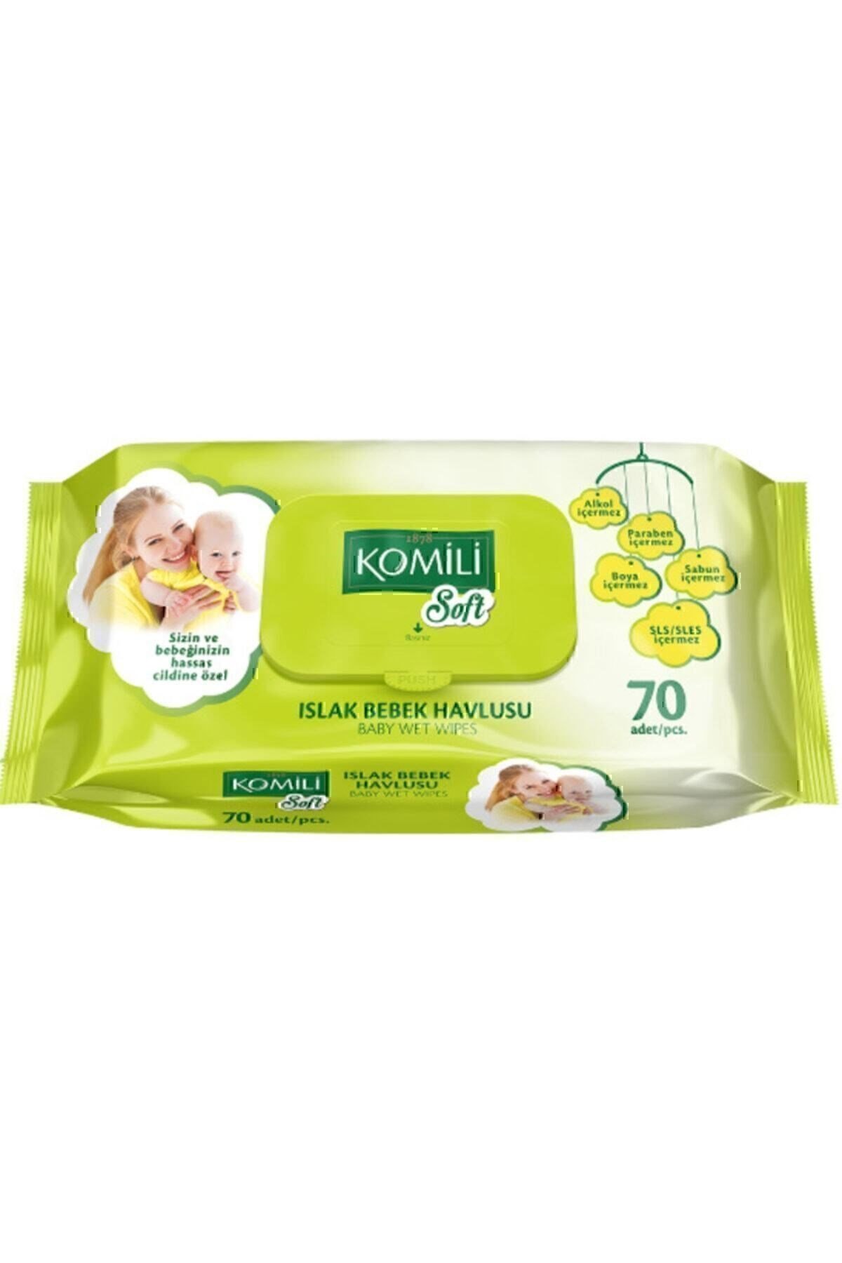 Soft Islak Bebek Havlusu 70 Li 32 Adet