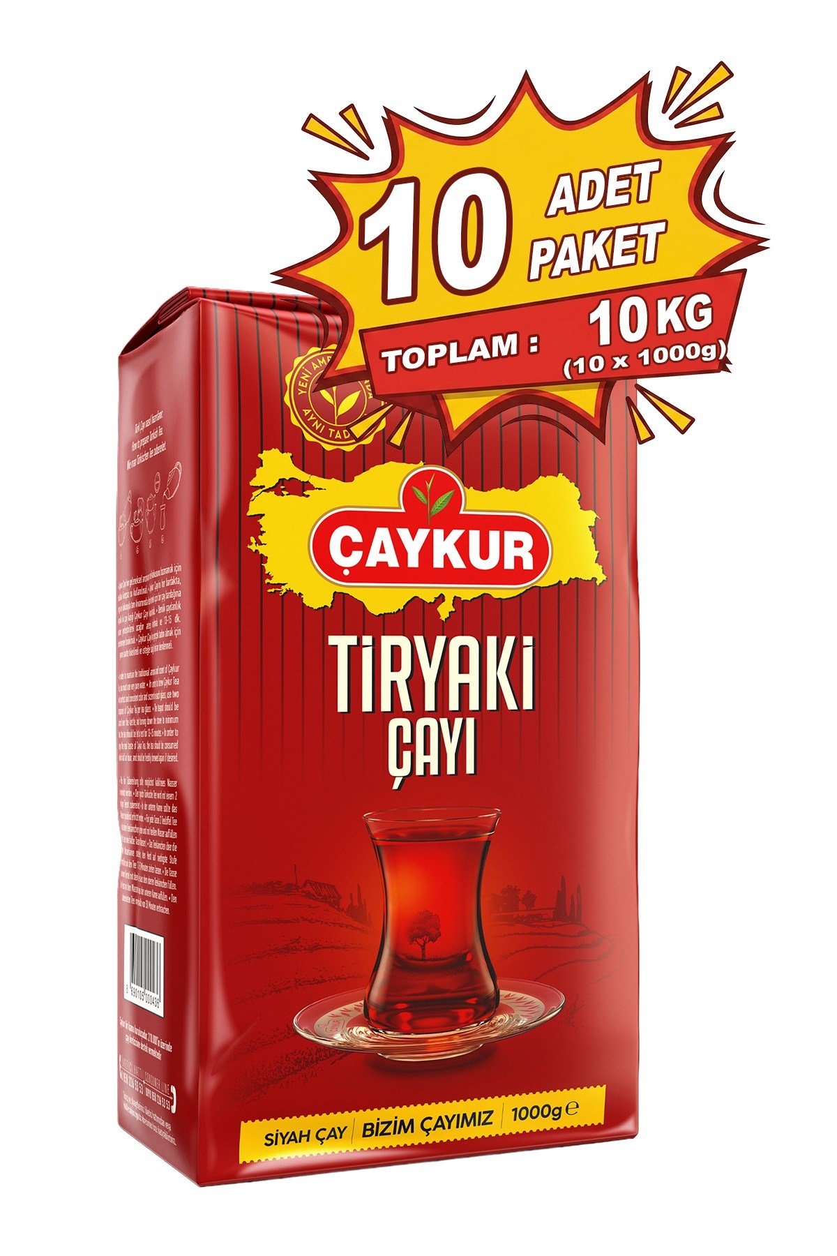 Tiryaki Dökme Çay 1000 gr. 10'lu Paket
