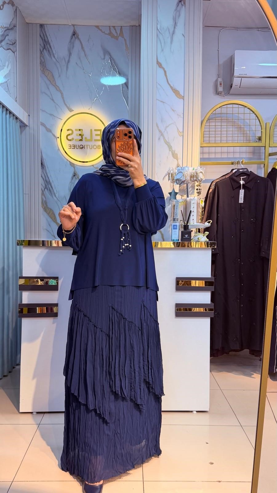 VEKA LACİVERT ETEKLİ TAKIM 