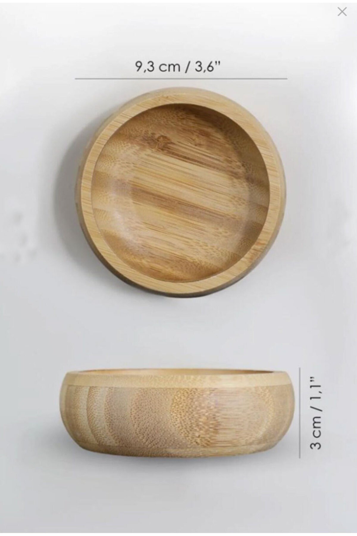 Bambu Ahşap Sosluk ve Çerezlik 10cm (1 ADET)
