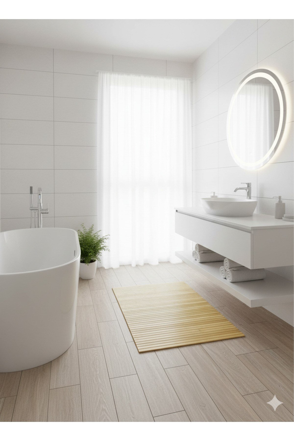 Doğal Kaymaz Banyo Paspası