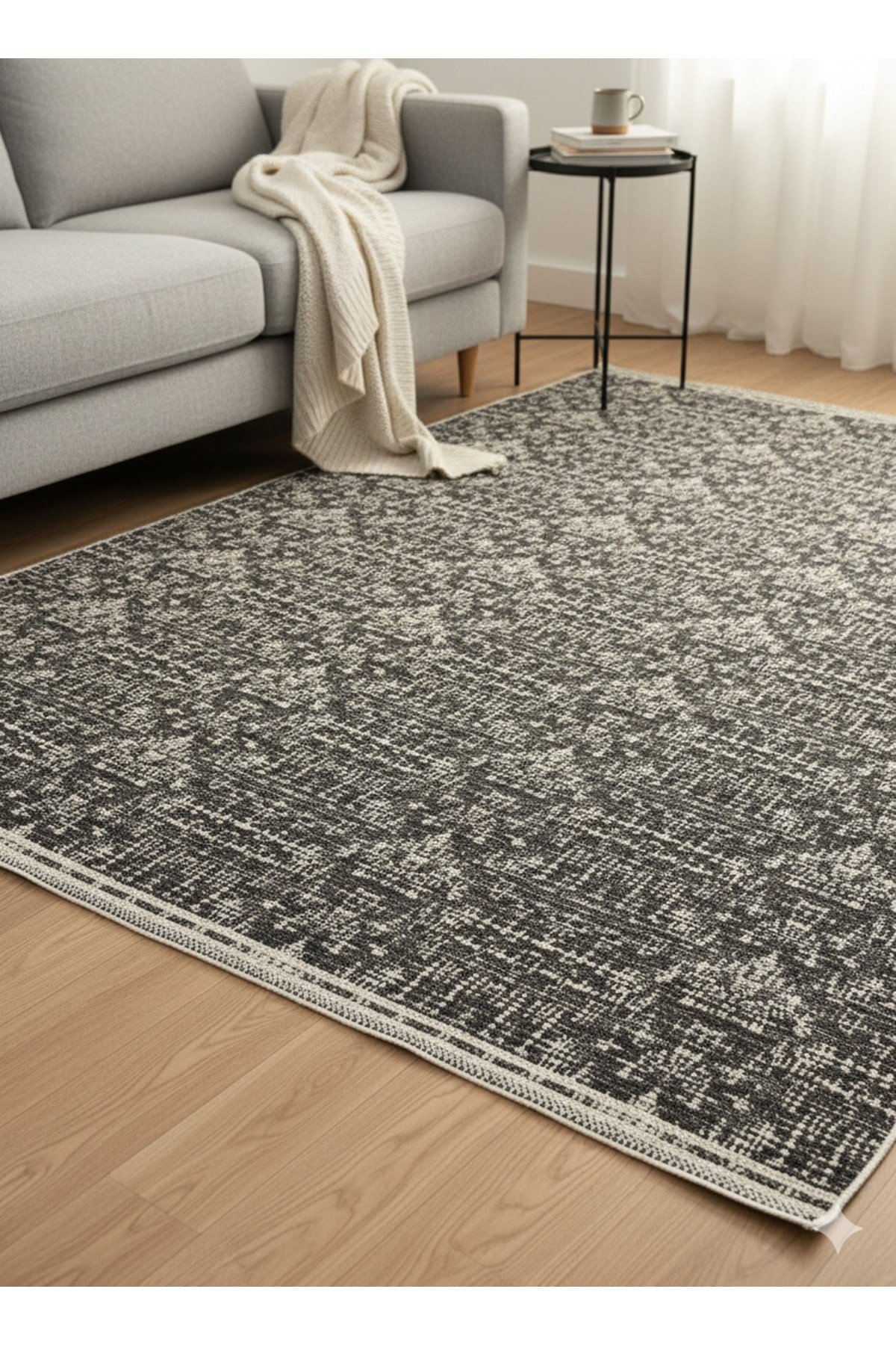 Modern Pamuklu Halı Örtüsü Savan 4m2 Dokuma 160x240 Lastiksiz