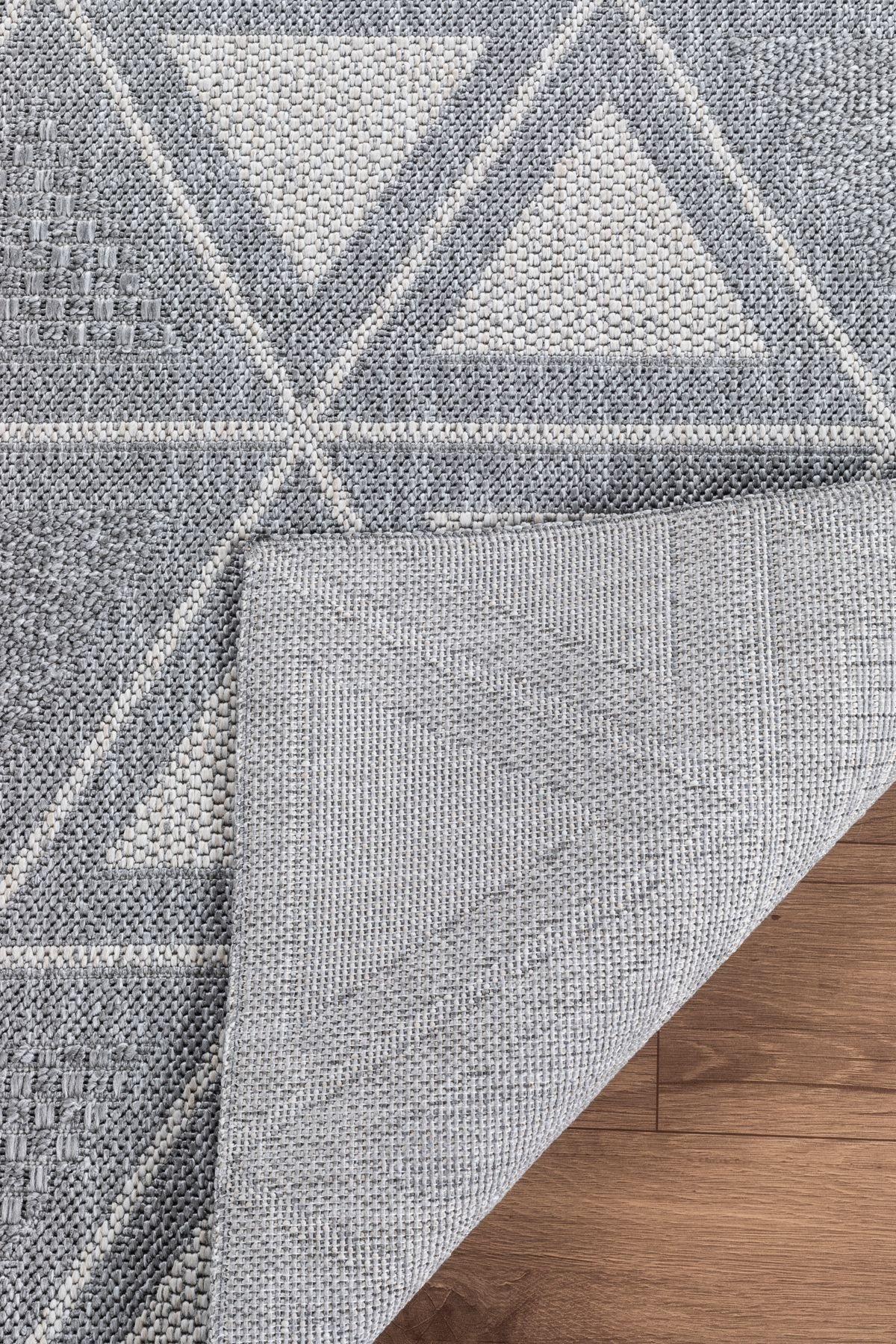 Notre Premium Kalite Kaymaz Tabanlı Doğal Yıkanabilir Kilim Oturma Odası Balkon Bahçe Mutfak Kilim