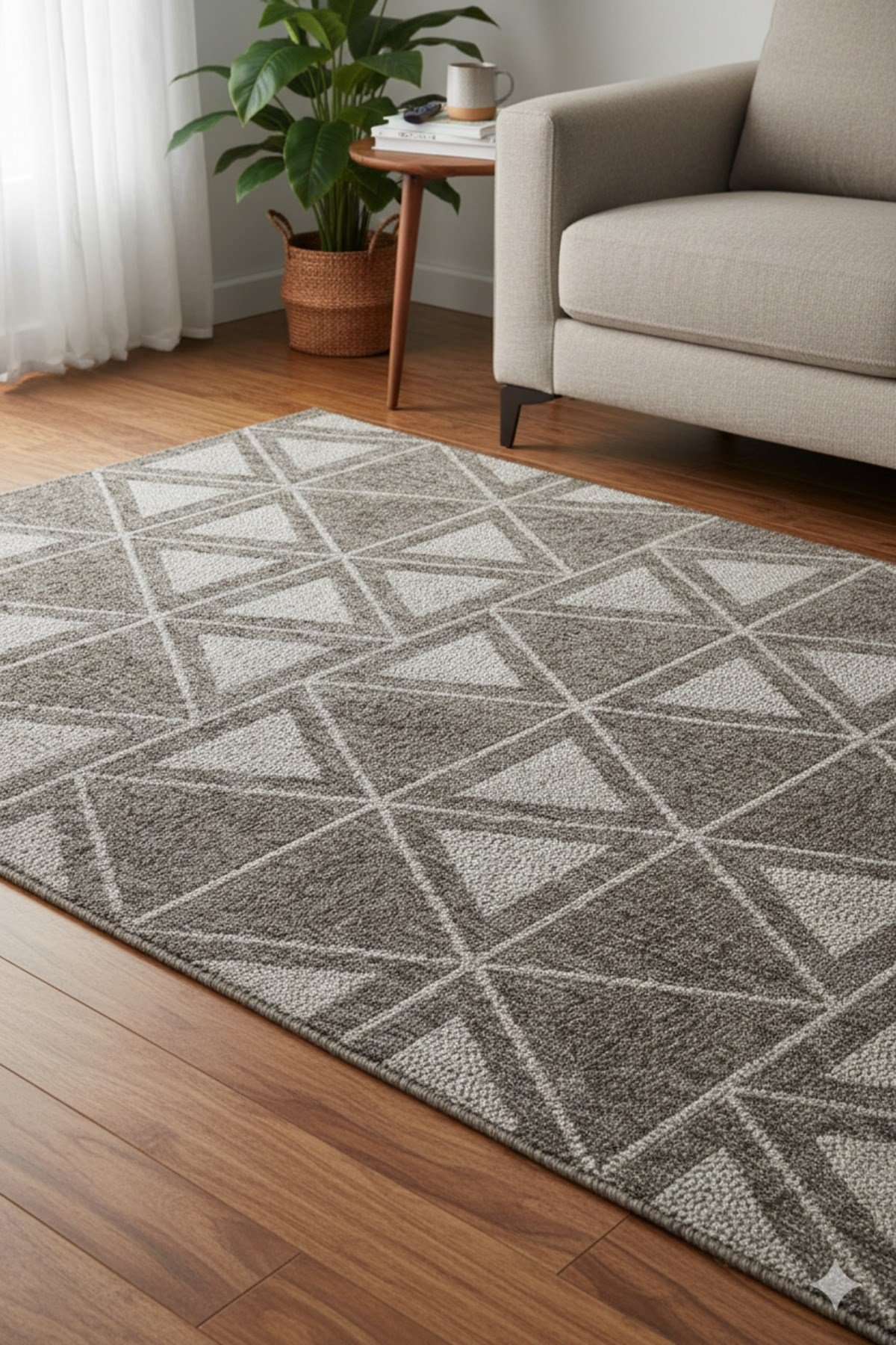 Notre Premium Kalite Kaymaz Tabanlı Doğal Yıkanabilir Kilim Oturma Odası Balkon Bahçe Mutfak Kilim