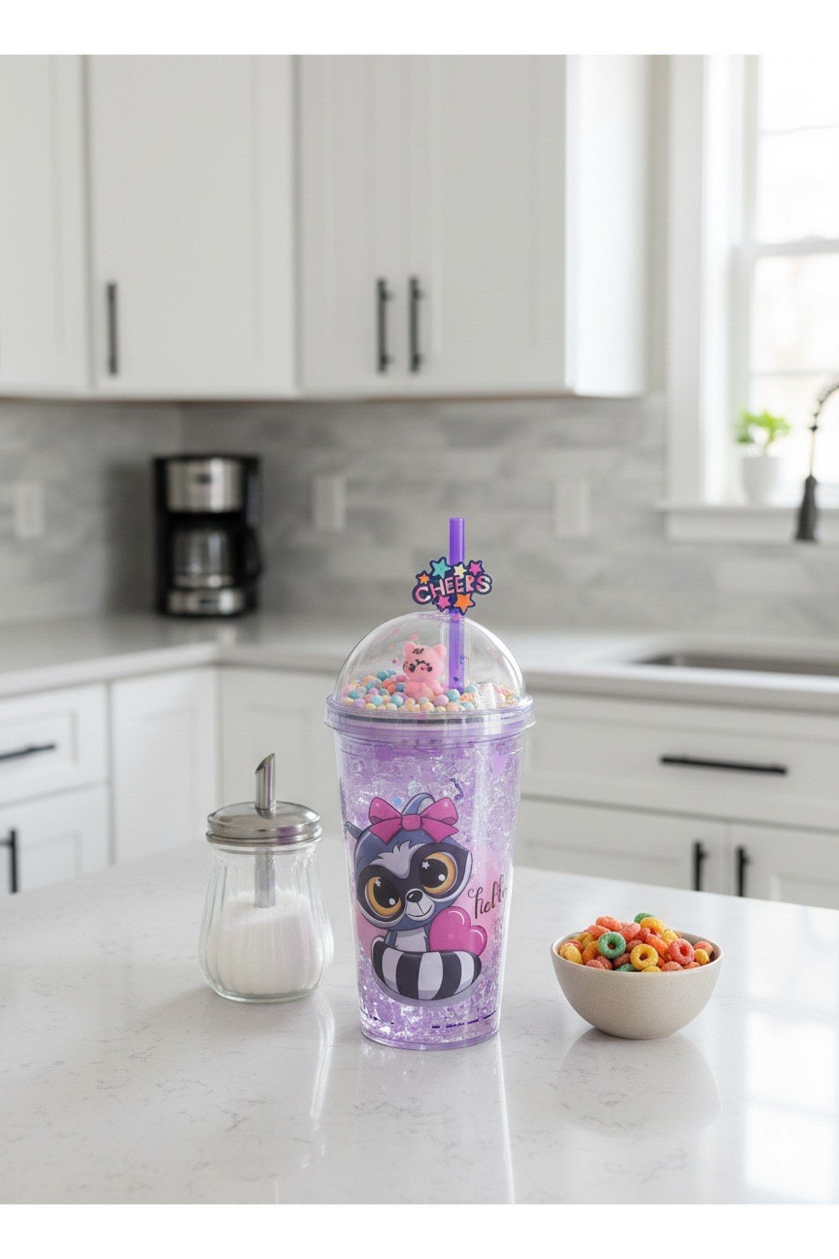 Oyun Temalı Figürlü Pipetli Fenomen Bardak (450 mL)
