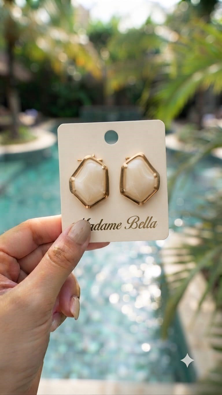 ✨ Madame Bella Kalitesi |14 k altın kaplama Özel Kuyumcu İşçiliği / Suya Dayanıklı & Kararmaz / Hafif / Antialerjik / Kadın Küpe ✨