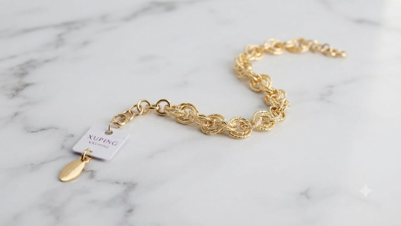 14 K KAPLAMA XUPİNG KALİTESİ ,ESTETİK ,ZARİF ,ZEVKLİ BİR ÇELİK BİLEKLİK