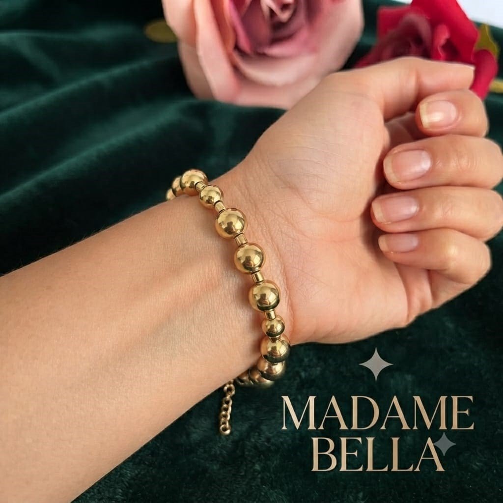 MADAME BELLA 14 K KAPLAMA XUPİNG KALİTESİ ,ESTETİK ,ZARİF ,ZEVKLİ BİR ÇELİK BİLEKLİK