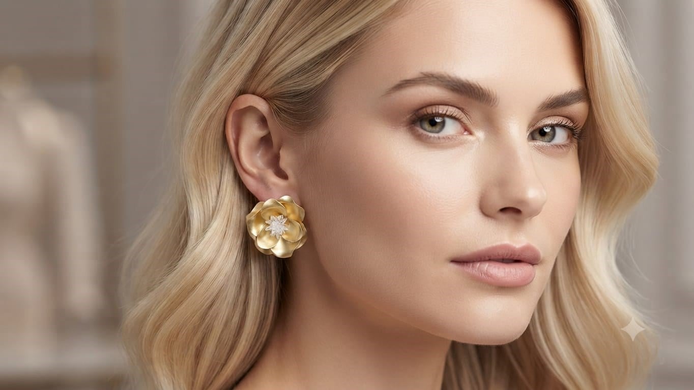 MADAME BELLA KALİTESİ İLE,MODELİ VE 1 SINIF KUYUMCU İŞÇİLİGİ İLE ZARİF ,ŞIK.VE ESTETİK MODERN  BİR ÇELİK KÜPE