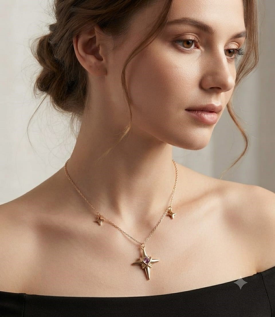MADAME BELLA KALİTESİ,MODELİ VE KUYUMCU İŞÇİLİGİ İLE  ESTETİK MODERN ,ZİRKON TAŞ İŞLEMELİ ÇELİK KOLYE