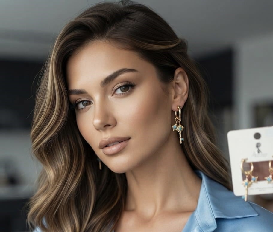 MADAME BELLA KALİTESİ,MODELİ VE KUYUMCU  İŞÇİLİGİ İLE ZARİF ,ŞIK.VE ESTETİK MODERN  BİR ÇELİK KÜPE