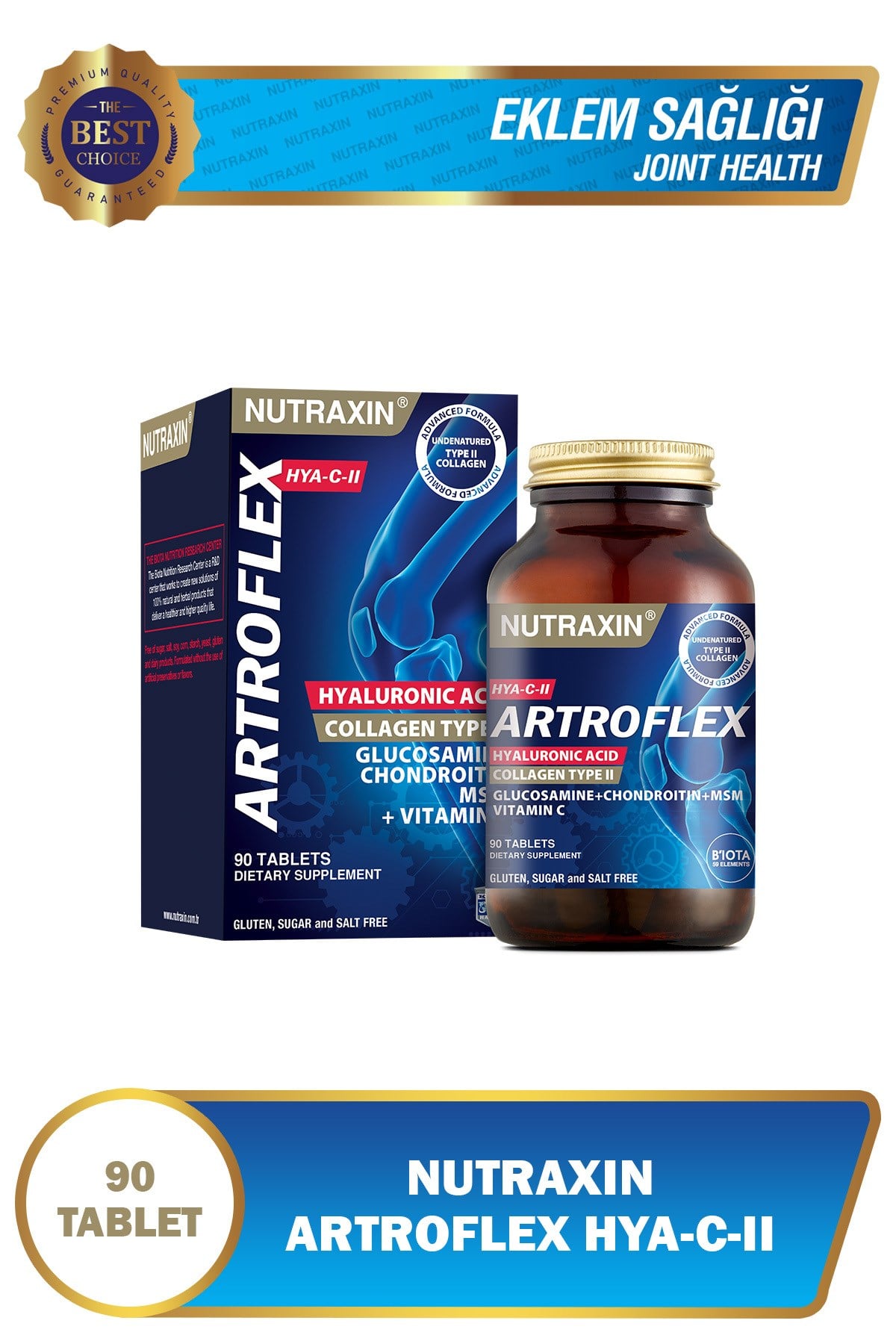 Artroflex HYA-C-II 90 Tablet–Tip II Kolajen, Glukozamin, MSM, Hyaluronik Asit