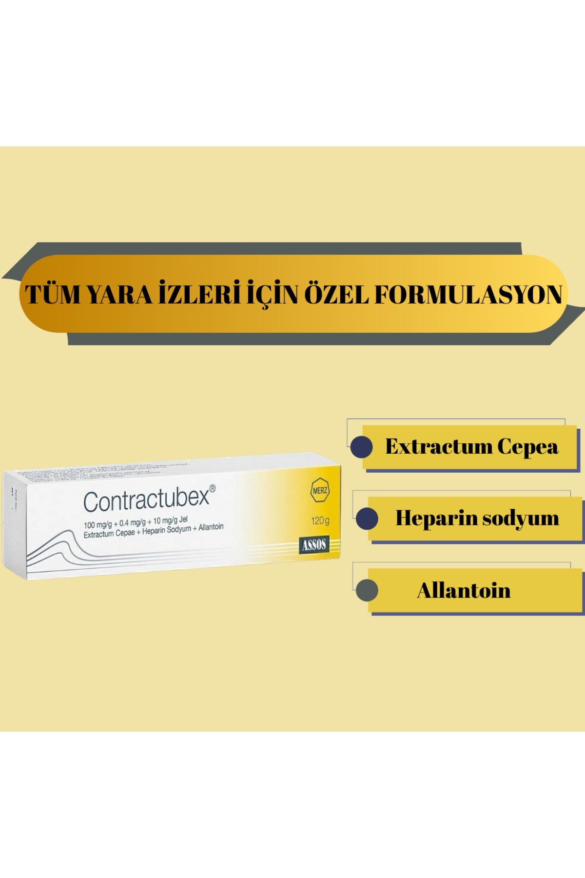 Bep. Contratubex 120 gr Jel Izlere Sivilce,yara,kesik Delici Kesici Alet Izlerine Kesin Etkili.!