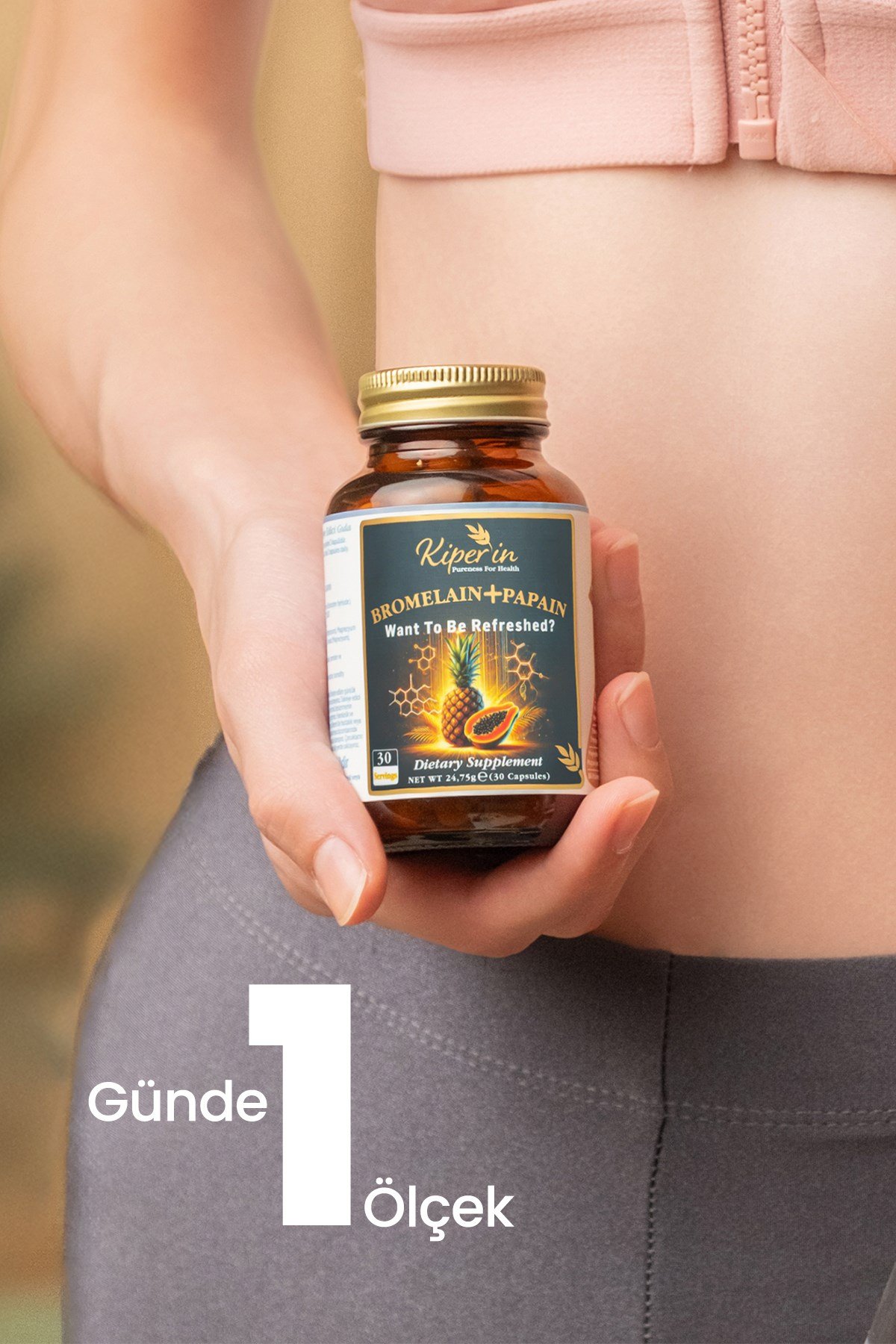 Bromelain(2500 GDU) & Papain - Doğal Proteolitik Enzim (30Kapsül & 700Mg)