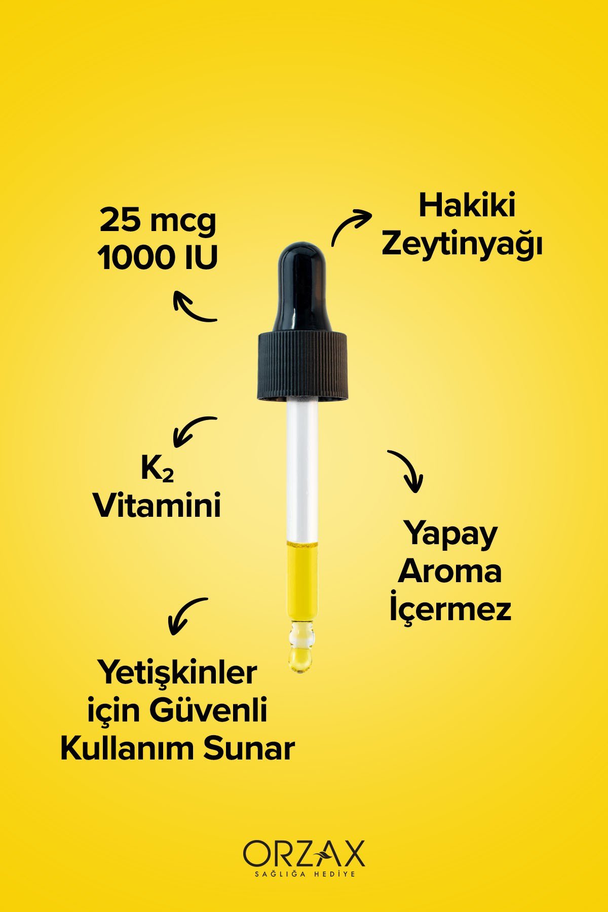 Orzax D3K2 20ml Damla