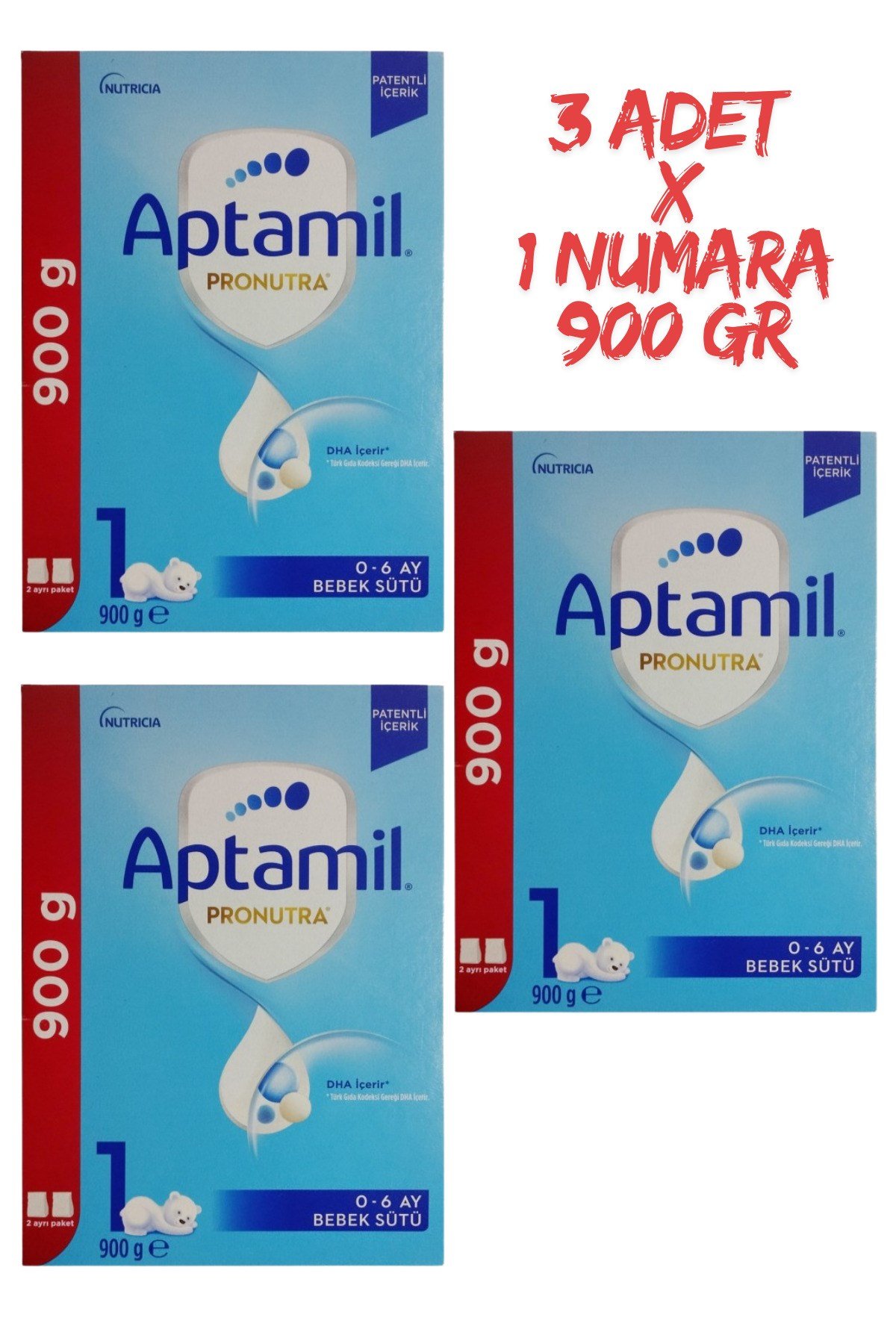 Pronutra 1 Devam Sütü 900 gr 0-6 Ay 3 Adet
