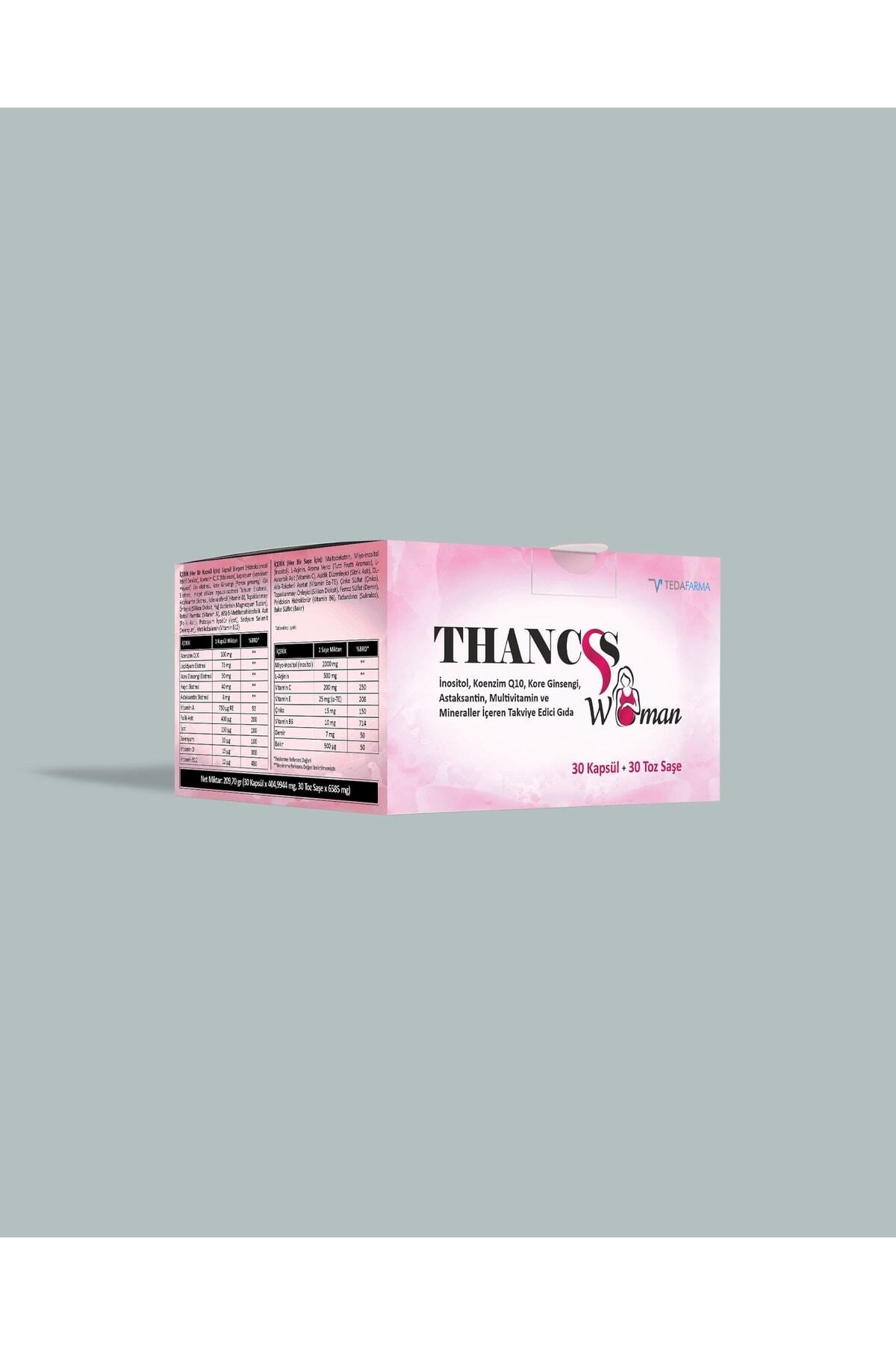 Thancss Woman Inositol Koenzim Q10 Kore Ginsengi Astaksantin 30 Saşe 30 Kapsül