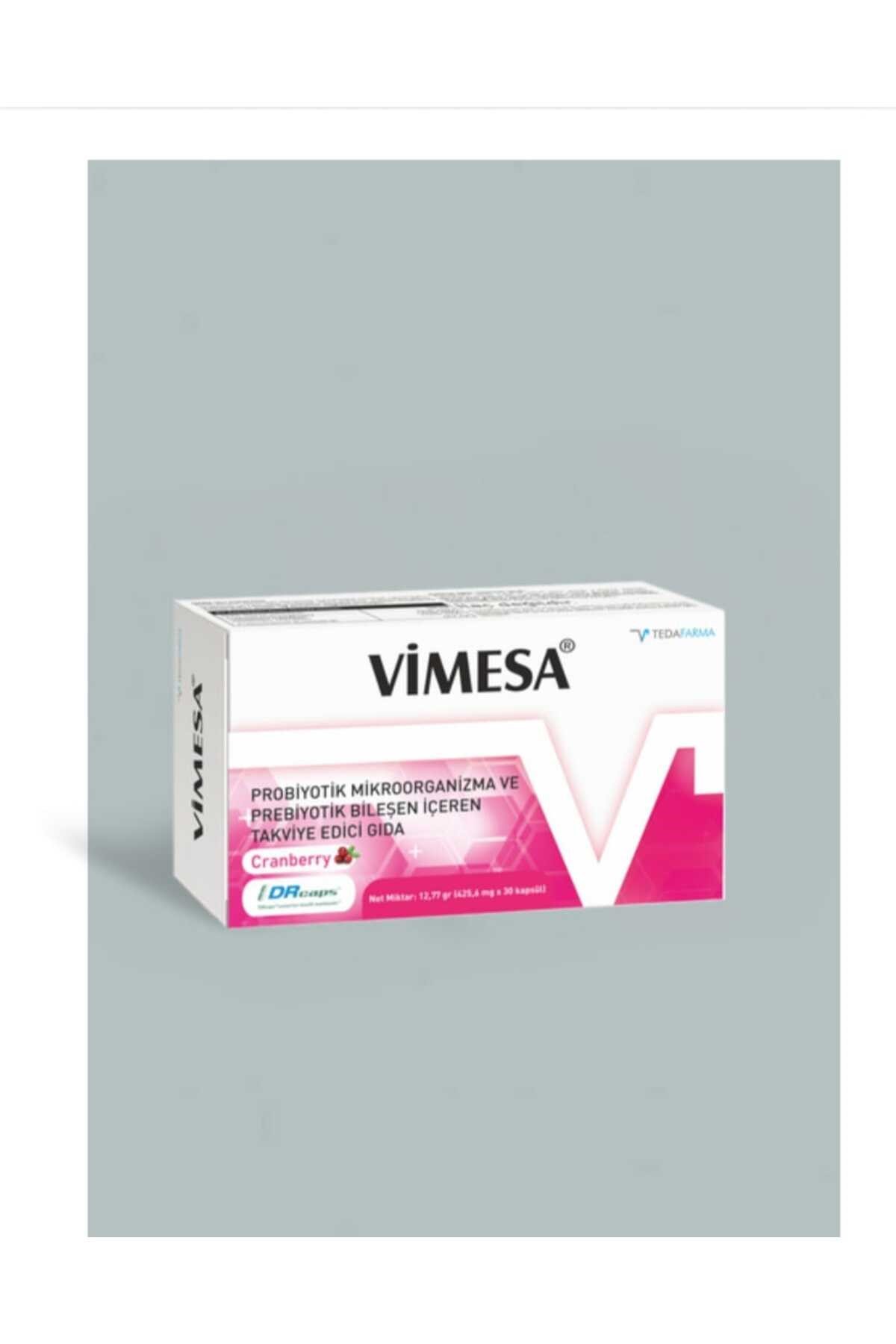 Vimesa Probiyotik Mikroorganizma Ve Prebiyotik Bileşen Içeren Takviye Edici Gıda, 30 Bitkisel Kapsül