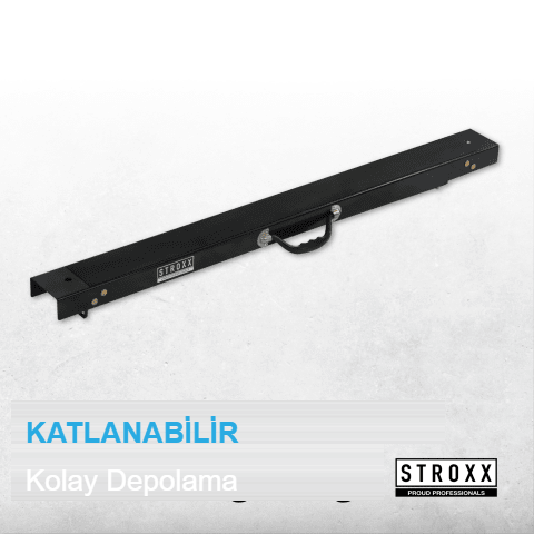 STROXX Çalışma Sehpası — Çelik çerçeve, katlanabilir, 136 kg