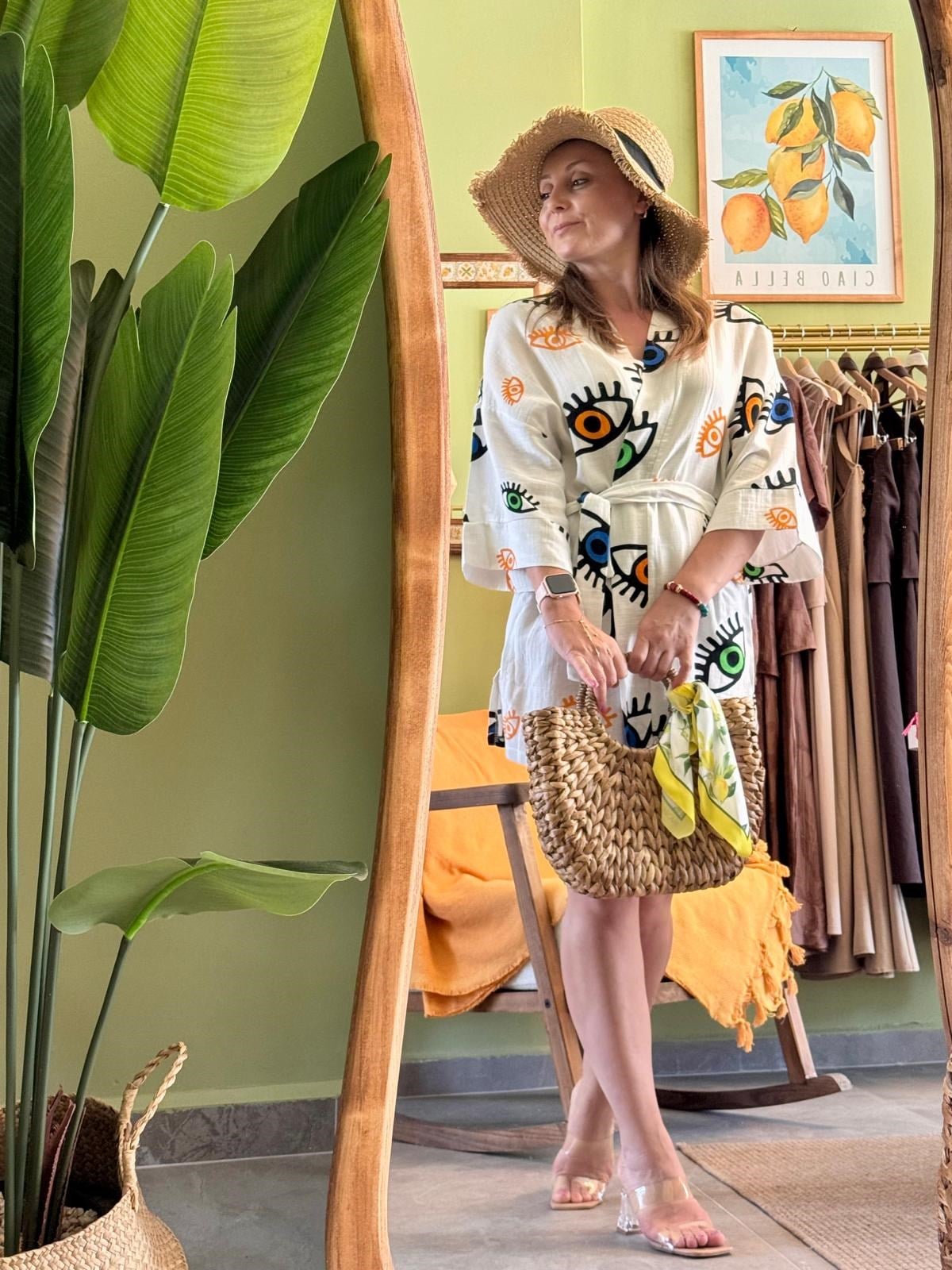 Göz Detaylı Kimono