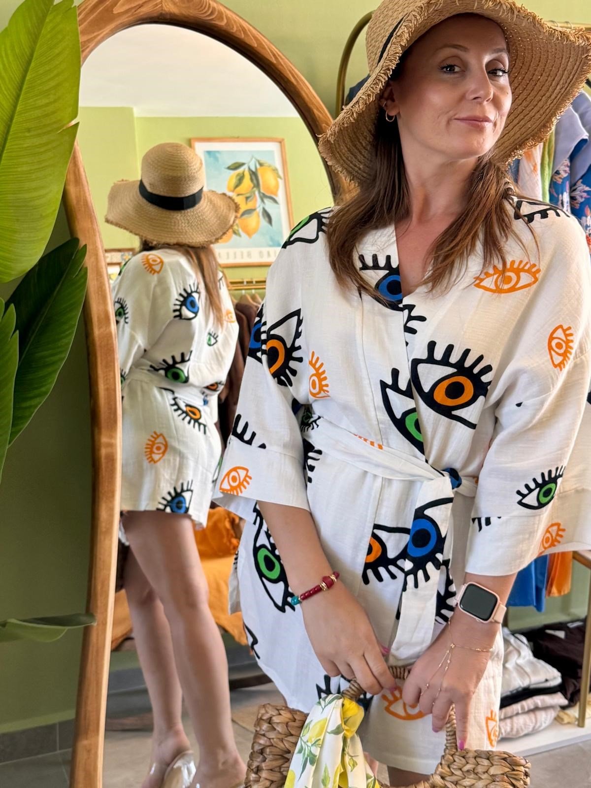 Göz Detaylı Kimono