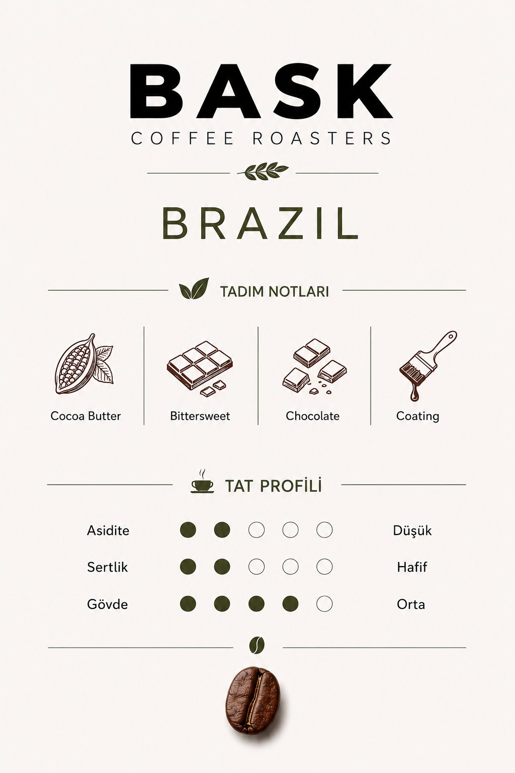 Brasil Special Filtre Kahve Çekirdek 1000g