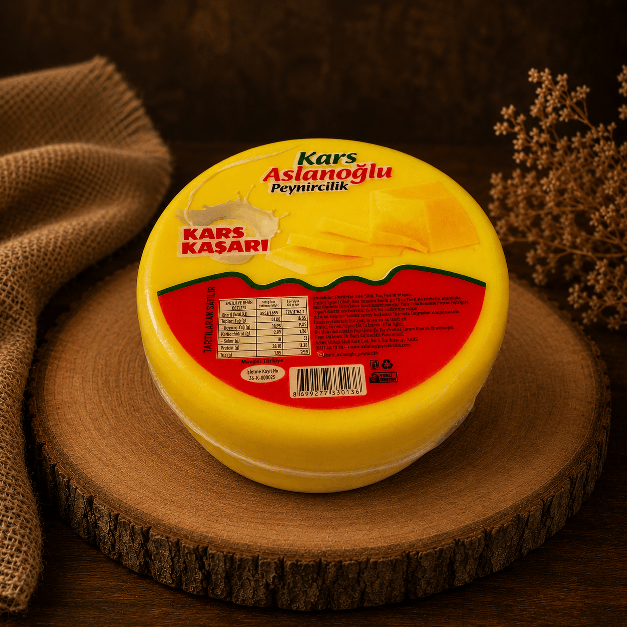KARS TAZE KAŞAR PEYNİRİ ŞİRDEN MAYALI