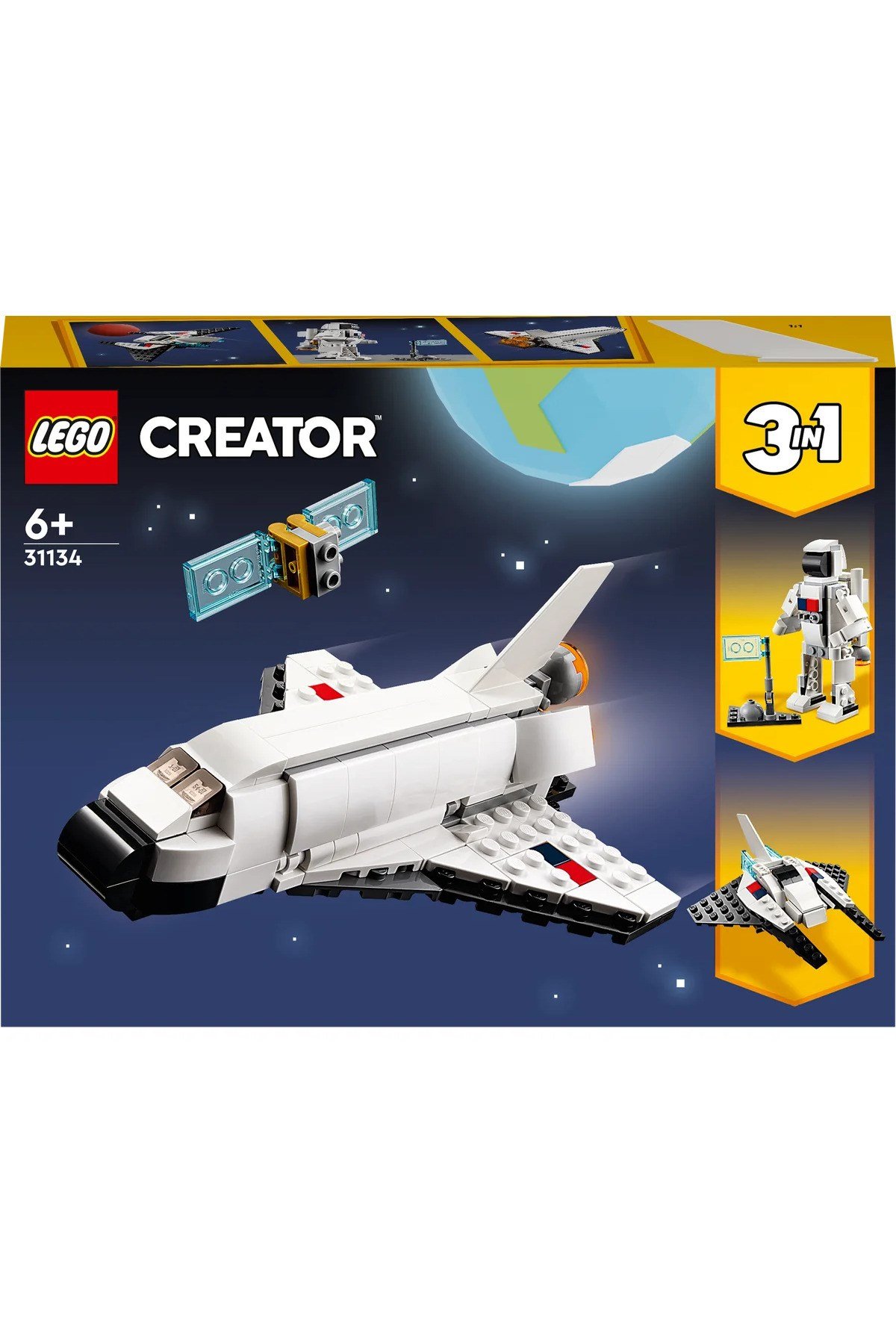 ® Creator Uzay Mekiği 31134 - 6+ Çocuklar için Yaratıcı Oyuncak Yapım Seti (144P)