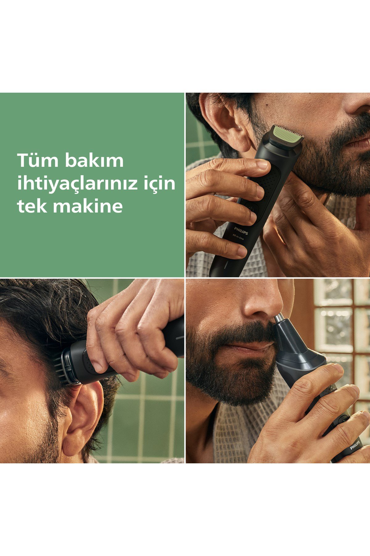 3000 Serisi 7in1, Erkek Bakım Seti, Yüz/Saç/Vücut Tıraş Makinesi, Islak /Kuru Kullanım, MG3920/15