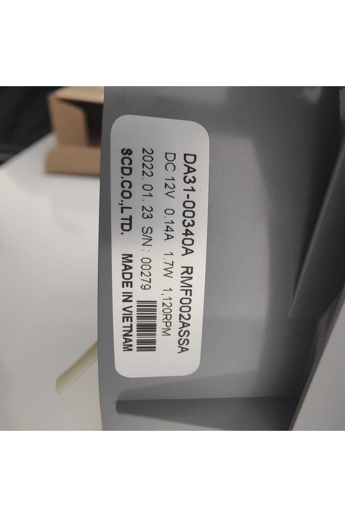 Buzdolabı Fan Motoru 12v 0.14a 17w 1120 Rpm Da97-15765c