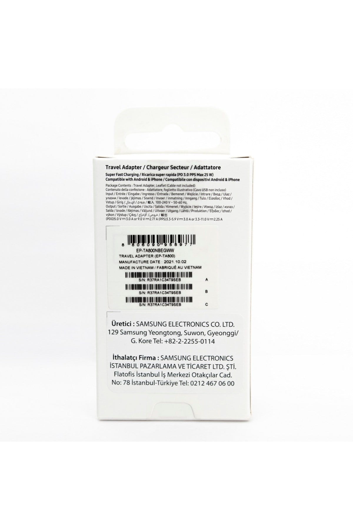 Galaxy S24 Plus Type-c Fast Şarj Adaptörü 25w Siyah