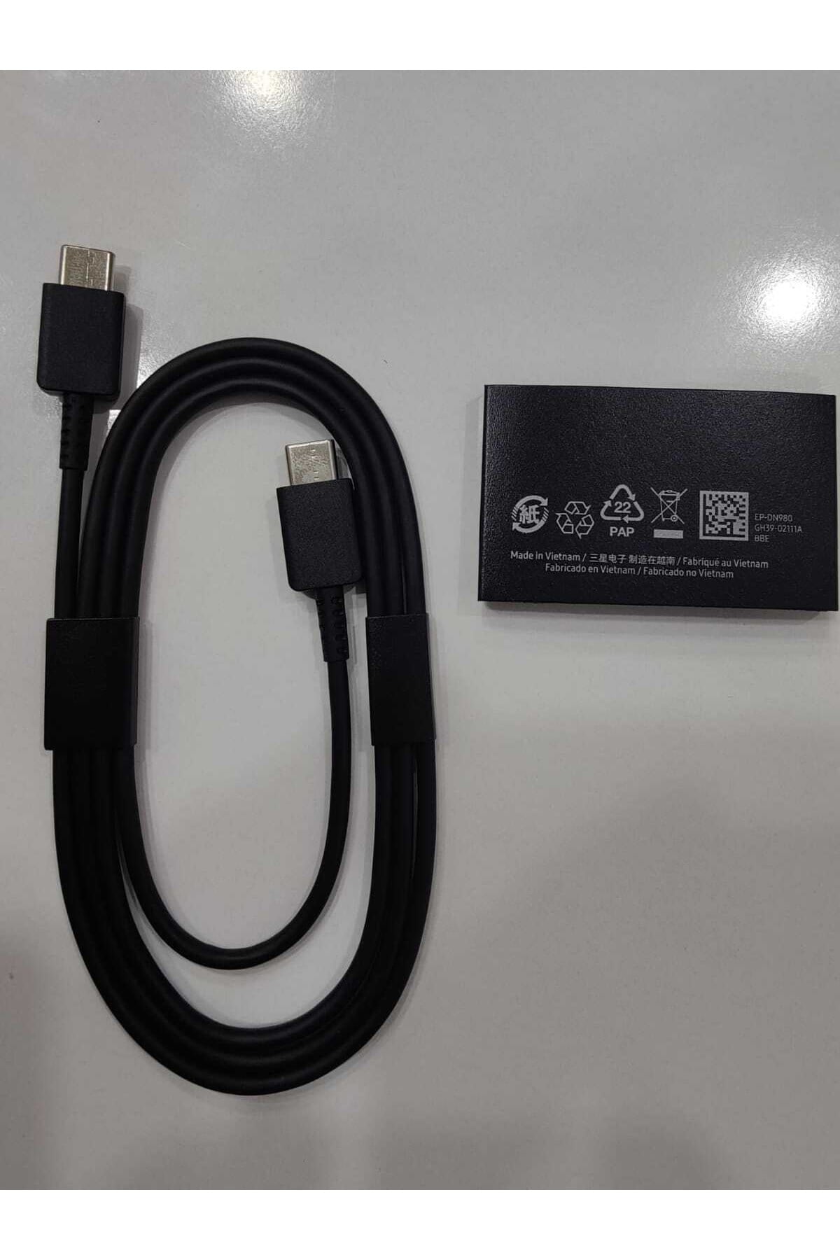 Şarj Kablosu S22 Ultra S22 Plus S22 S22fe Çift Taraf Typce-c %100 Orjinal Gh39-02111a
