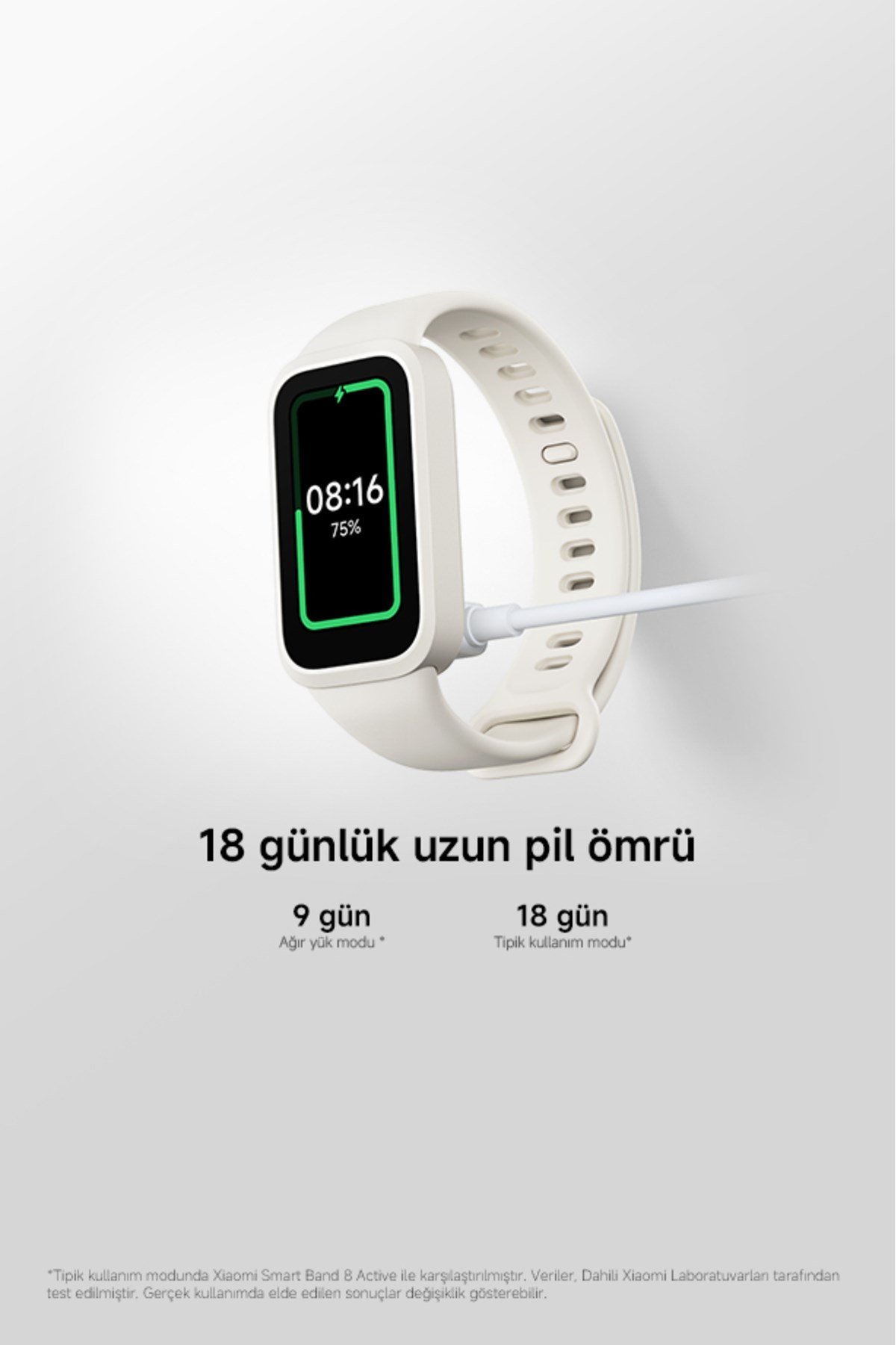 Smart Band 9 Active Bej Akıllı Bileklik (Xiaomi Türkiye Garantili)