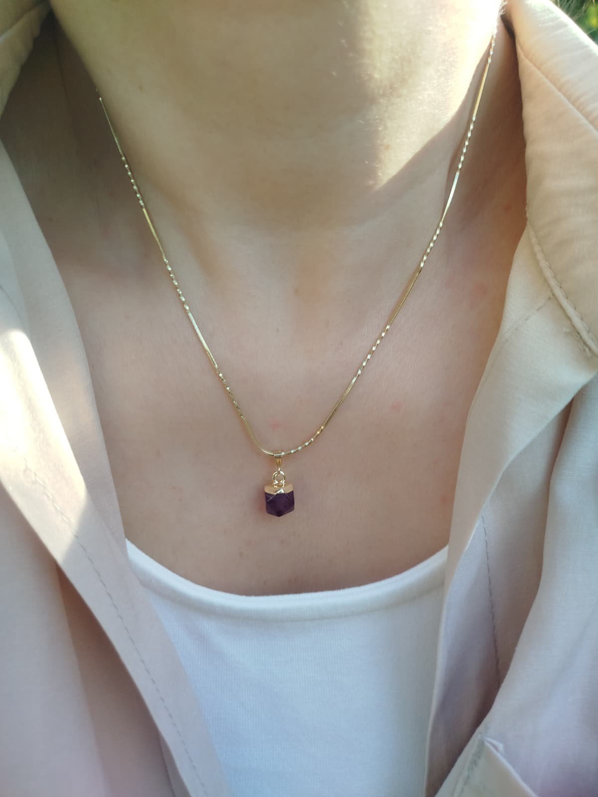 14K Özel Seri Doğal Taş Kolye
