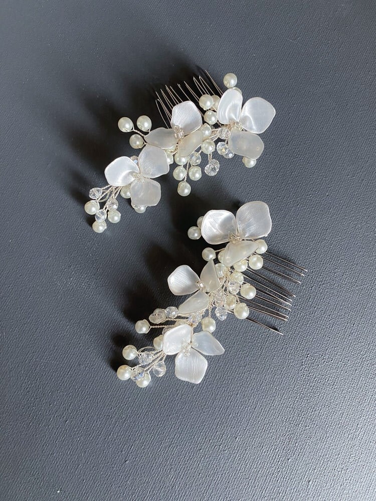 MİNİMAL GELİN SAÇ AKSESUAR İKİLİ SETIGİZEM ACCESSORY