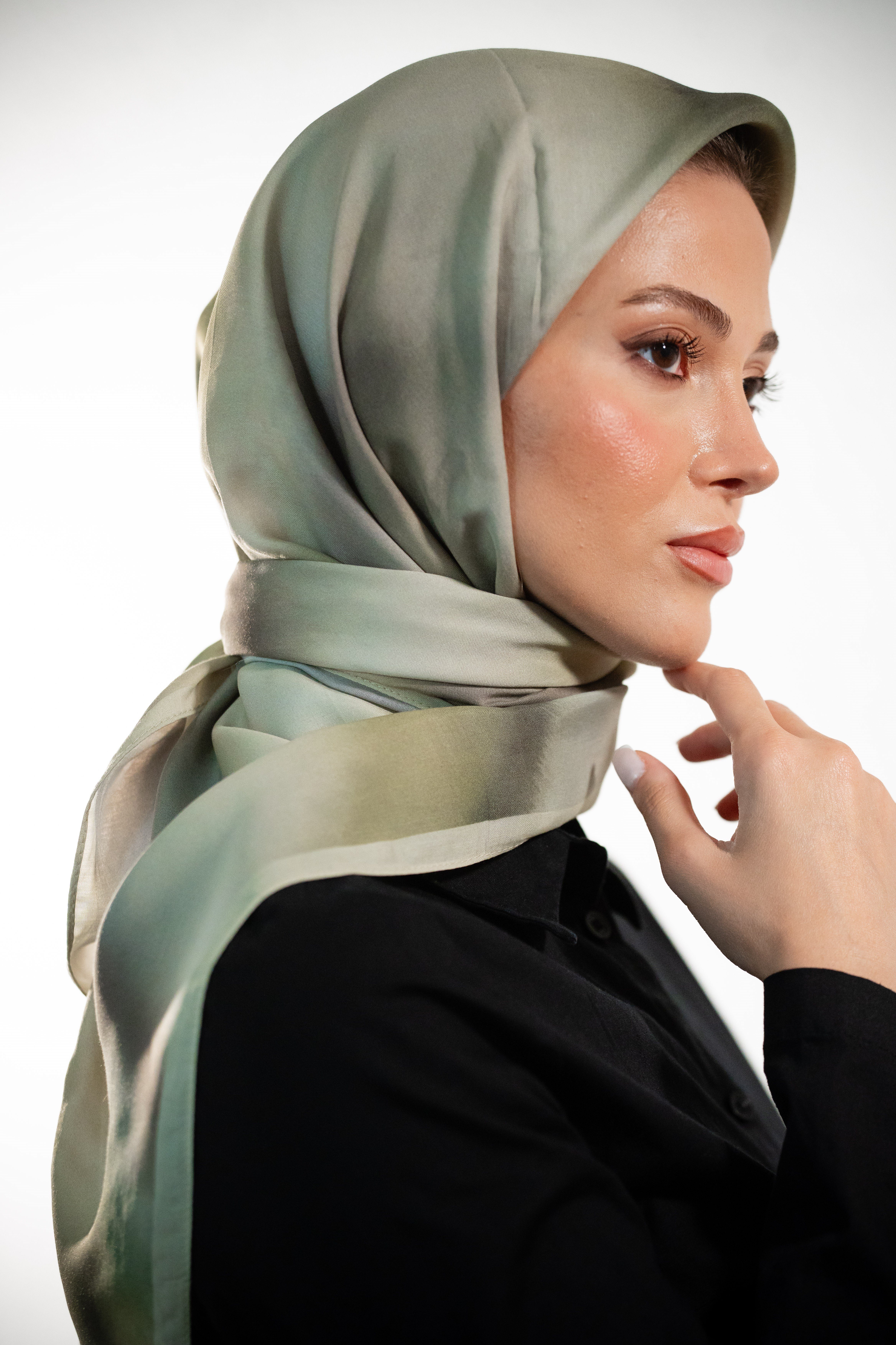 Batik Desenli Floş Viskon Eşarp