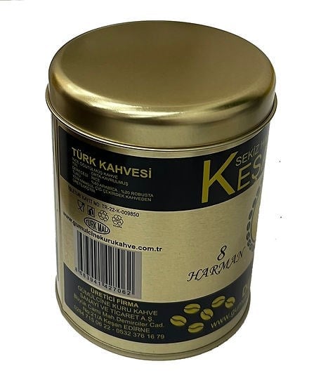 Sekiz Harman Keşan Kahvesi 200 gr Teneke Kutu