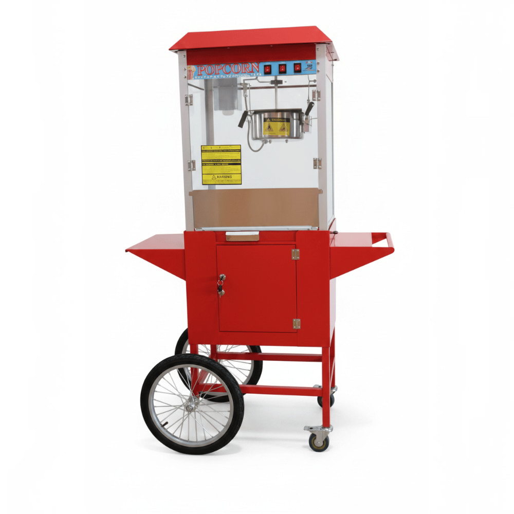 Arabalı Popcorn Mısır Patlatma Makinesi