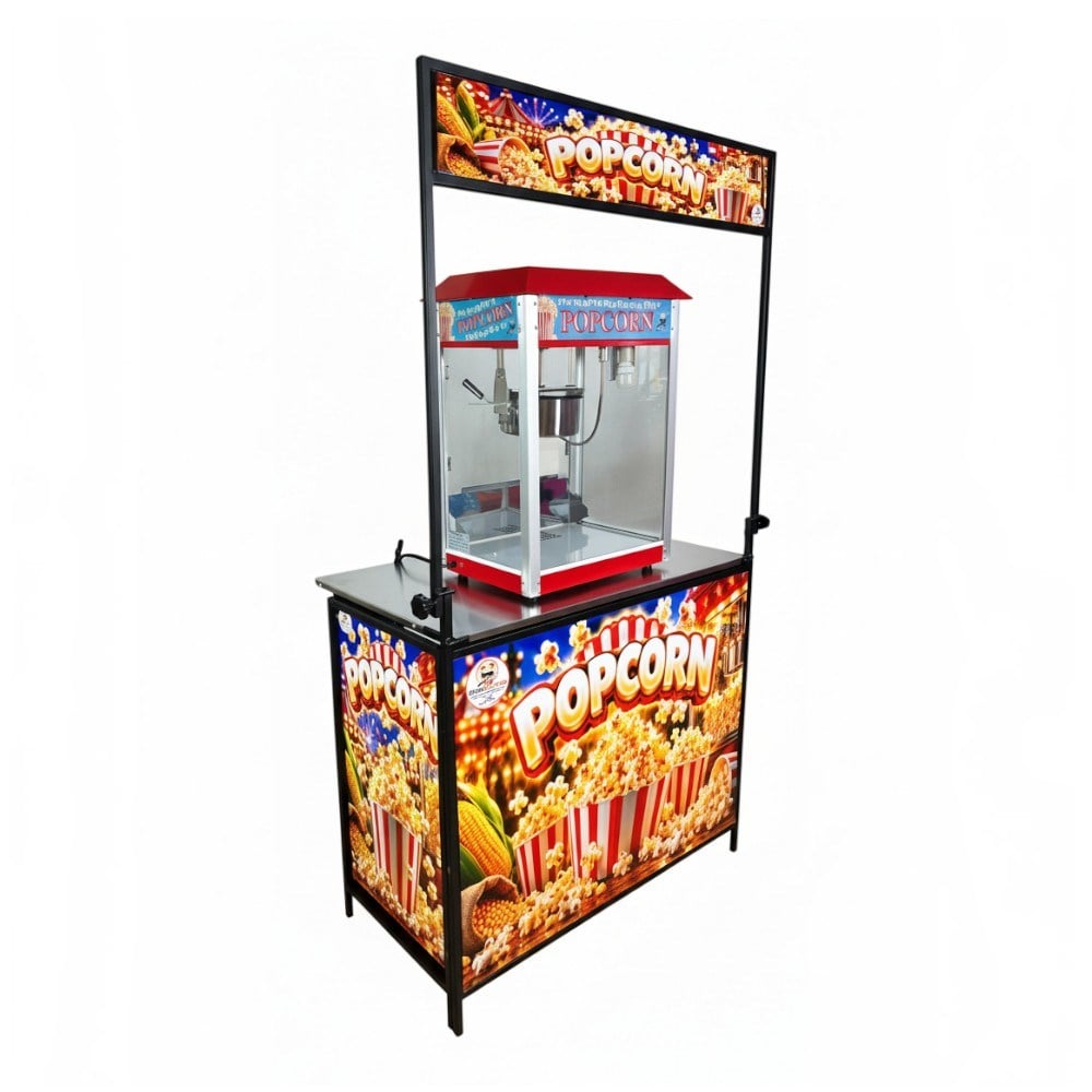 Katlanabilir Popcorn Mısır Patlatma Standı