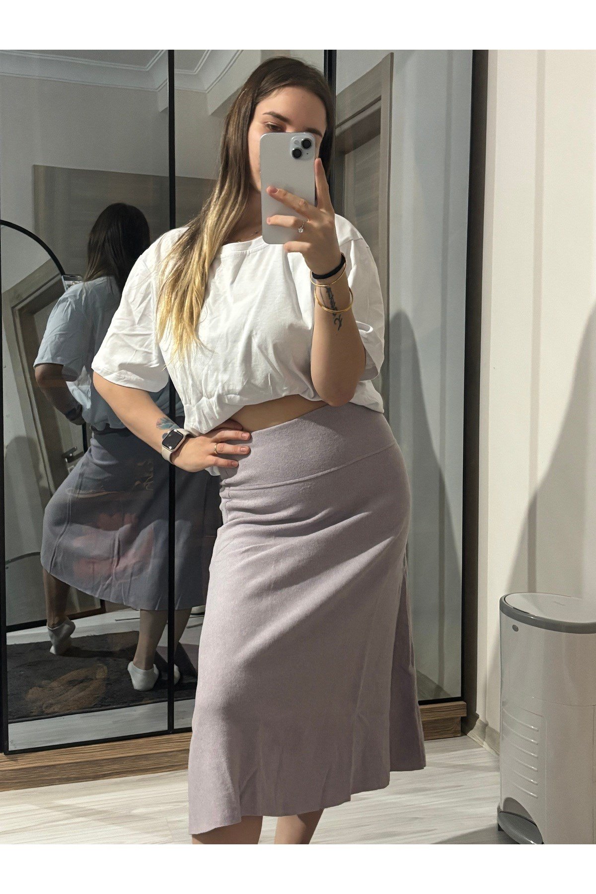ZR Model Selanik Bel Korsajlı Etek