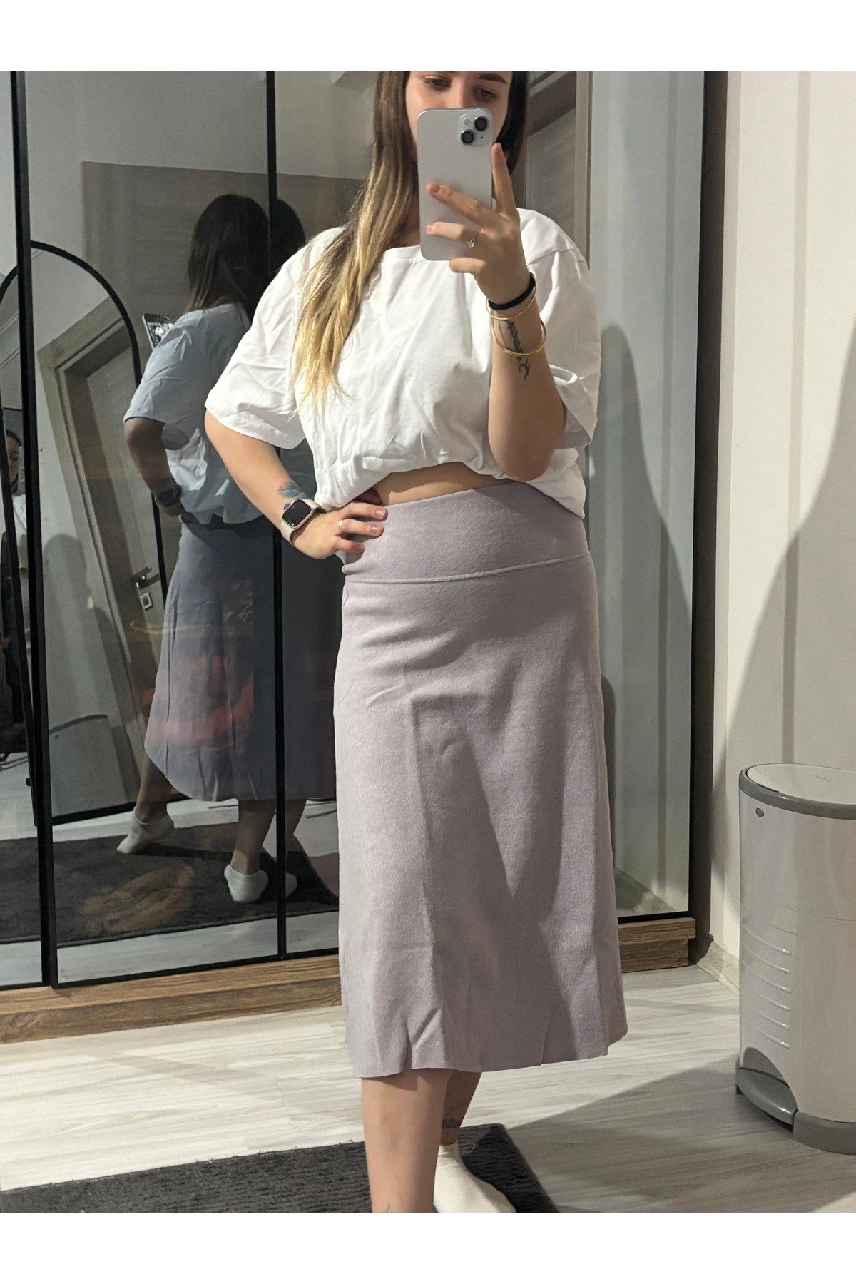 ZR Model Selanik Bel Korsajlı Etek