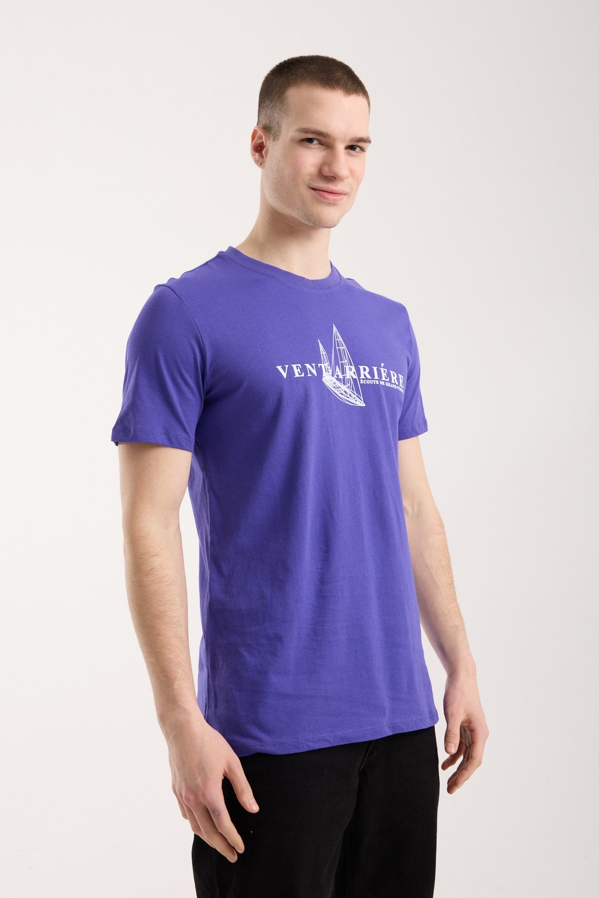 Erkek Grafik Baskılı Günlük Rahat Kesim T-Shirt