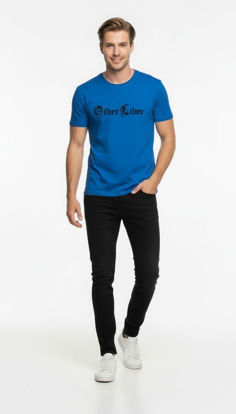 Erkek Modern Baskılı Günlük T-Shirt