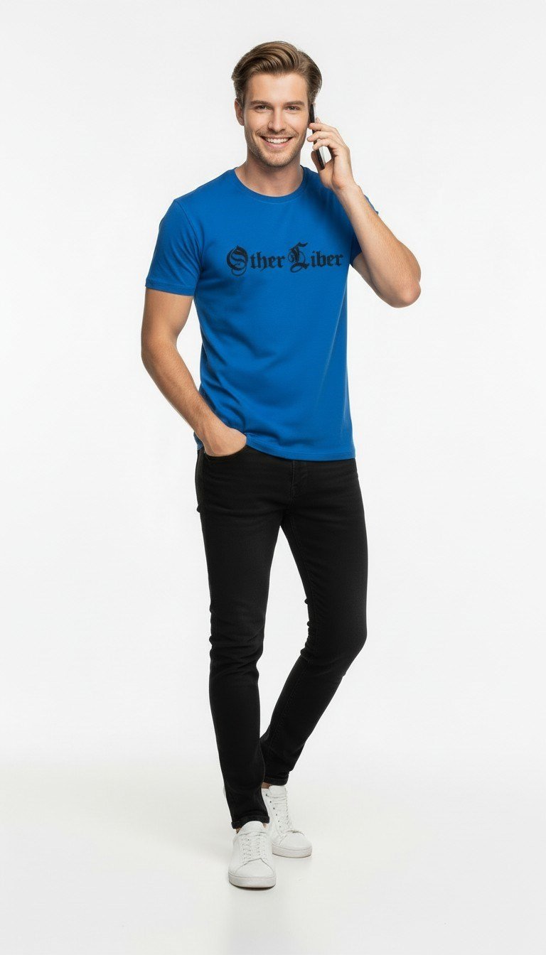 Erkek Modern Baskılı Günlük T-Shirt