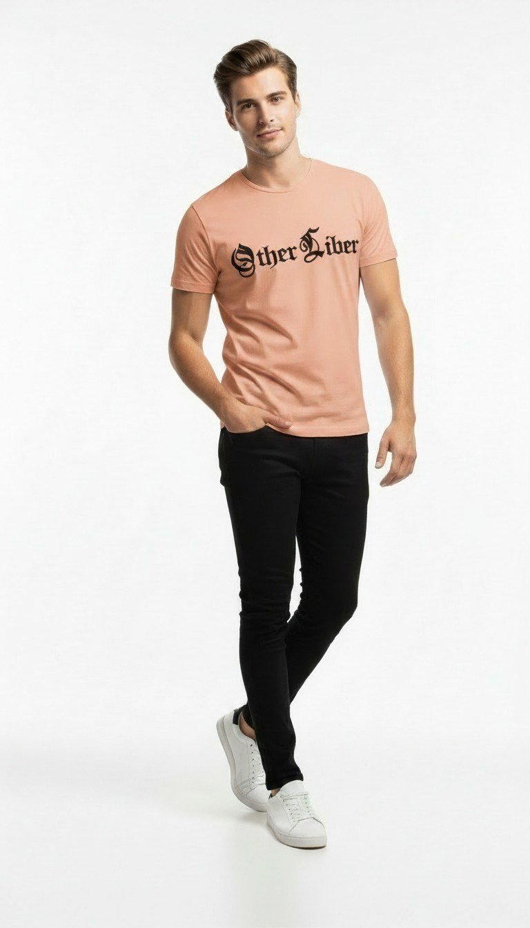 Erkek Modern Baskılı Günlük T-Shirt