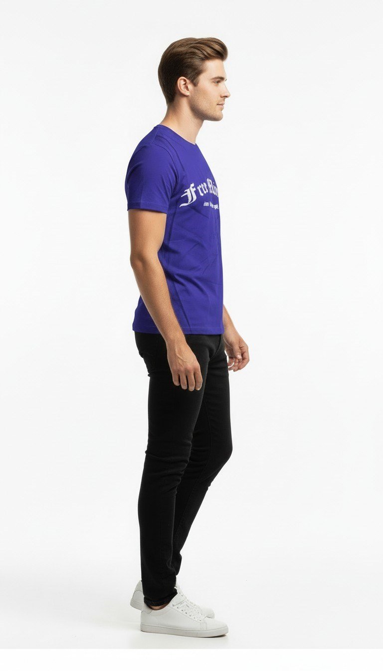 Erkek Yazı Baskılı Günlük Rahat Kesim T-Shirt