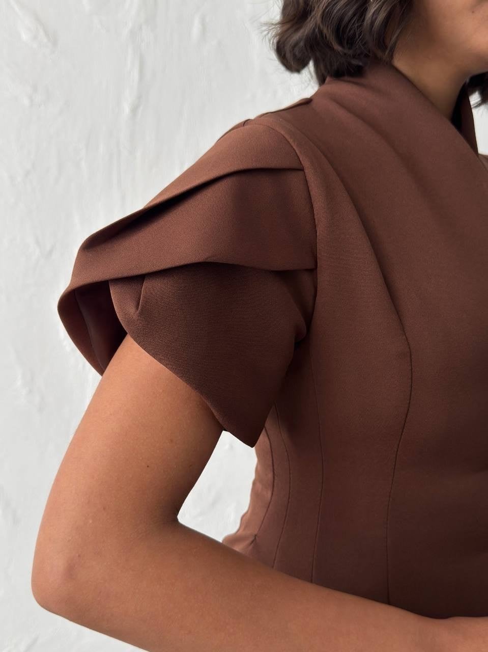 Gold Düğme Detaylı Peplum Kesim Şık Kadın Takım