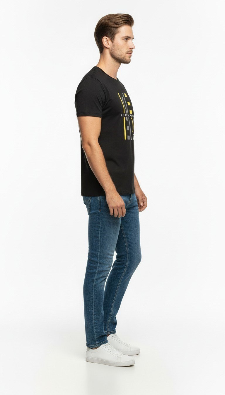 Keep Going Urban Baskılı Erkek Tişört – Sportif Günlük Stil